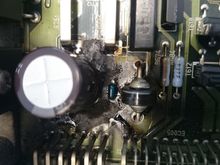 Areas of the ECU burnt discoloured, I did not think the car should run with this damage, obviously not well