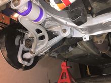 Finished front suspension