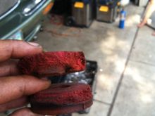 These start to crumble inside the mount