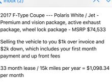 Just got this response and that doesn't sound like a good deal to me. Any input? Waiting for his response on money factor and residual.