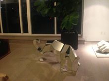 Jaguar sculpture at my friend Marc's.