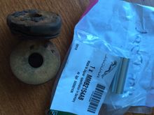 old bushings with the new spacer tube.