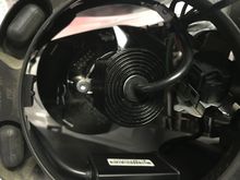 The cables were routed around the top of the outside of the high beam reflector. The other cables were bunched together and tied with a single plastic tie, also provided with the kit.