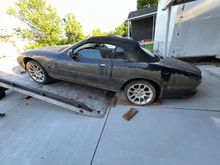 The day I literally dragged it off of a hauler, rear end is locked up and completely immobile / undrivable, it won't even roll.