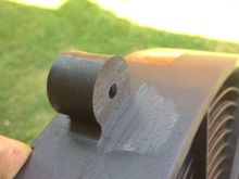 Removed the front half of the ears to make room for a rubber eFan-to-Jag-shroud air seal.