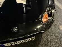 Accident damage last week in Athens
