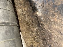 Interference between tyre and inner arch. 