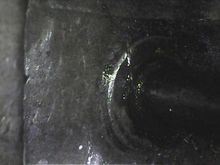 tube with o ring resting on top of block entrance hole (unseated)