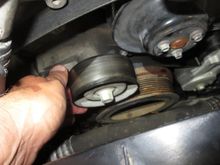 S/C belt removed
