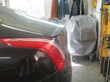 Jaguar Rear Spoiler Installed