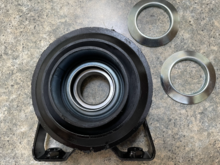 Notice the drooping in the rubber to the bolt side.