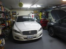 In garage ready for inspection