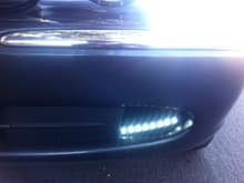 Fog lamp assemblies replaced with LED strip