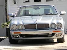 at home, finally. 1995 XJR with Ice Blue exterior, and grey (Nimbus) Leather interior.