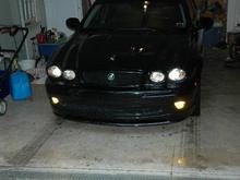 in the garage, my moms...