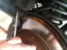 Removing Caliper to free rotor
