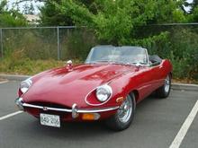 Summer jag:

1969 E-Type ots; fresh out of a three year D.I.Y. bare metal respray in Regency Red.