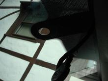 Rearview - Winshield cleaned off and ready. Headlight sensor dangling in foreground.