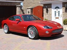 This is an XK which was built from the ground up with a 6 speed T56 manual 4.2 engine Alcon 6 pot brakes belongs to a friend of mine