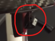 Rear side tab, I bet this was bent away, during removal!