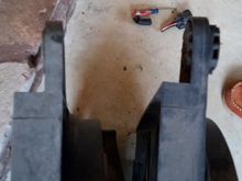 Here you can see the thicker isolation on the X308 shroud.  If not for that (or if I had the X308 bolts) I would have just swapped the whole assembly.