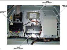 Picture from 2008 model guide showing SDARS module installed