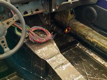 Waiting for carpet, wiring ongoing.