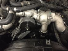 Ready to put the expansion tank back in place