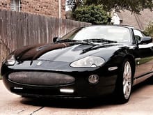 2005 Jaguar XKR Coupe Ebony/Ivory with 20" BBS Montreal Wheels, Marker and Repeater Lights with  Clear Lens and Day Time Running Lights............