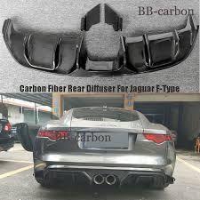 Exterior Body Parts - Carbon Fiber rear diffuser for v6 - New - 2014 to 2018 Jaguar F-Type - Columbia, SC 29212, United States