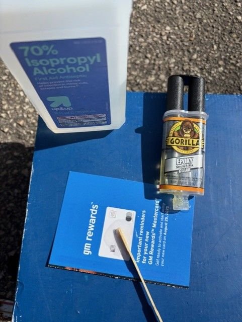 Gorilla Glue 2 part epoxy to the rescue!
