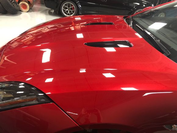 Paint correction, Ceramic Pro lifetime applied to cars paint, glass, wheels, calipers,  clear Wrap applied to front, hood, rockers, mirror covers. 