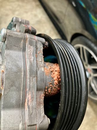 I’ve had a coolant smell for the three years since I’ve had the car also. I just changed out everything with the EuroAmp kit, the Y pipe looked like new, looked like the leak was from the water pump. I never had to add coolant either