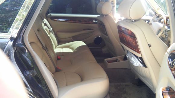 5 inches of extra leg-room compared to the XJR!