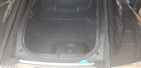 Tank and pump design fits perfectly in the rear compartment. 