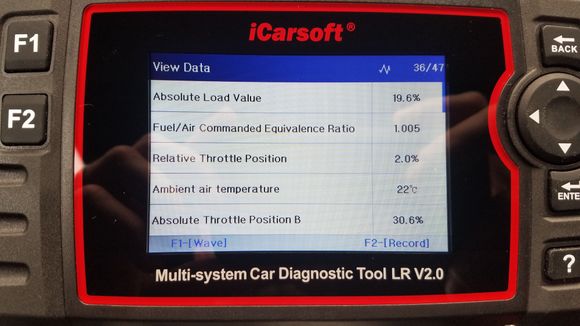 Ambient air temperature 22C