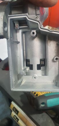The little switch on the left hand corner has to recieve current to move to make connection and release the lock to start ignition.