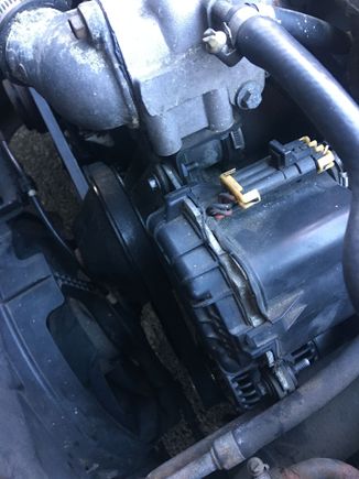 Thing under the thermostat housing.