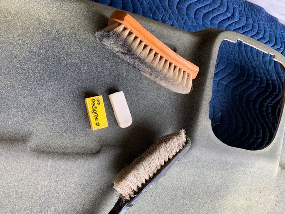 Tools used to remove rotten foam.