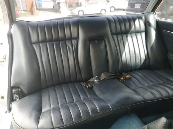 Rear seat leather restoration