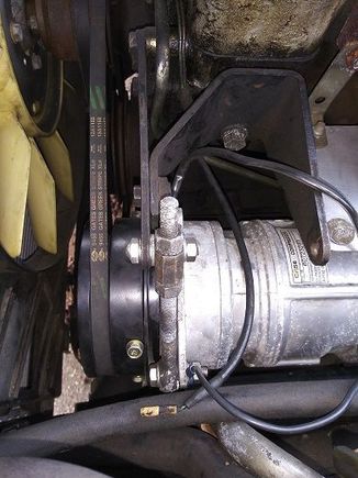 Aluminum case A6 compressor. Threads are metric and unit has to be located further aft than standard A6