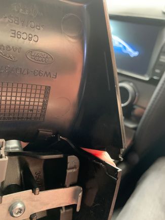 Inside view of tabs to be release first