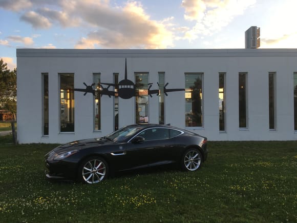 Flight Deck Brewing Co., Brunswick, Maine. Scene of the kick-off for the 2020 Jaguar F-Type Ghost Tour; Oct 1-4, 2020.  