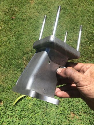 Throttle capstan pedestal. Shiny.