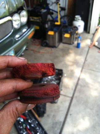 These start to crumble inside the mount