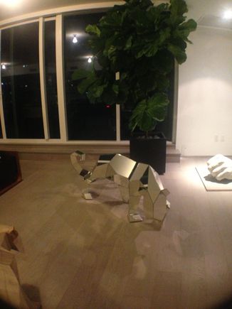 Jaguar sculpture at my friend Marc's.