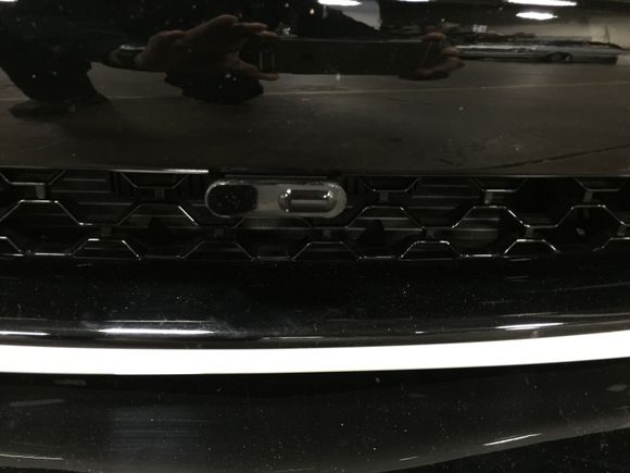 Close up of the mounting of the ALP in the front