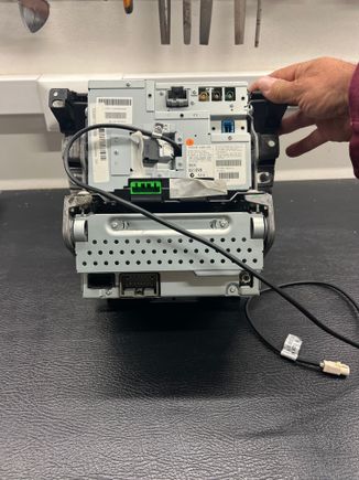 Back of control panel after modification ...
