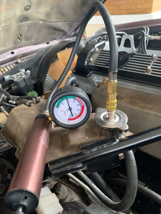 Cooling system pressurised to 12PSI