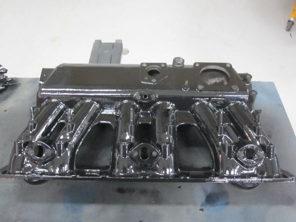 After two coats of black engine enamel